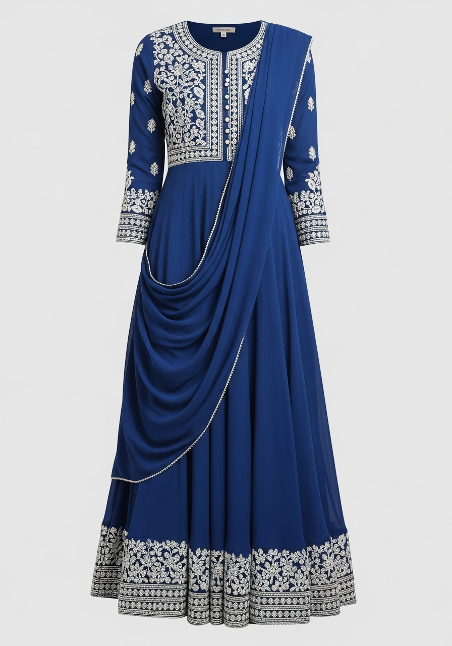 Embroidered Anarkali Kurti